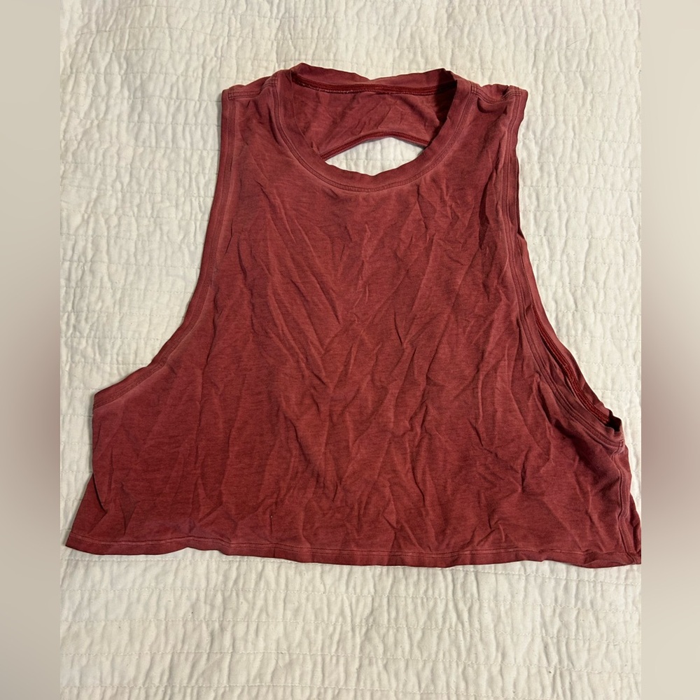 Lululemon Red Muscle Tank